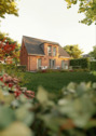 Flachdachgaube Klinker Newcastle Gartenansicht - 