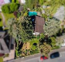 Haus im Bungalow-Stil auf großem Grundstück mit traumhaftem Garten, altem Baumbestand und Pool - Mainz-Kostheim