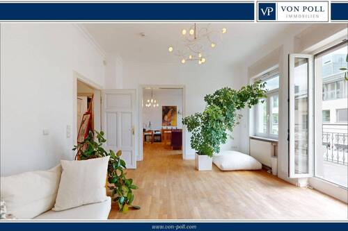 Titelbild-Logo - Charmante Altbauwohnung mit Sonnenbalkon in bester Westend Lage