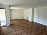 Ansicht II: Wohn- und Esszimmer mit offenem Küchenbereich - 2 Zimmer Etagenwohnung in Solingen