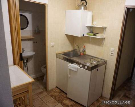 Küche/Bad 1 Zimmer Wohnung - 