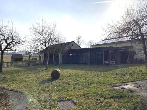 Wiese mit Scheune - 