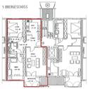 Grundriss - 3 Zimmer Etagenwohnung zur Miete in Bamberg