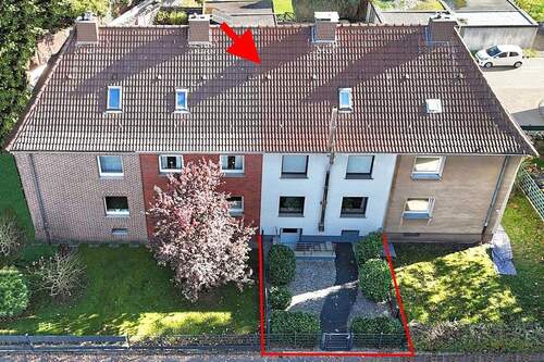 Vogelperspektive Haus - 4 Zimmer Reihenmittelhaus zum Kaufen in Datteln
