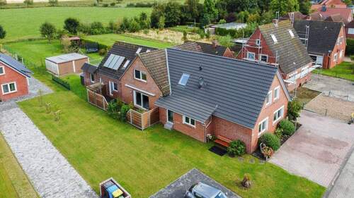 Gesamtes Haus - Zwei Häuser direkt an der Nordsee mit Blick auf den Deich