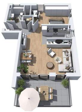 2 ZKBB mit ca. 64 m² - Etagenwohnung mit 64,00 m² in Wiesbaden zum Kaufen