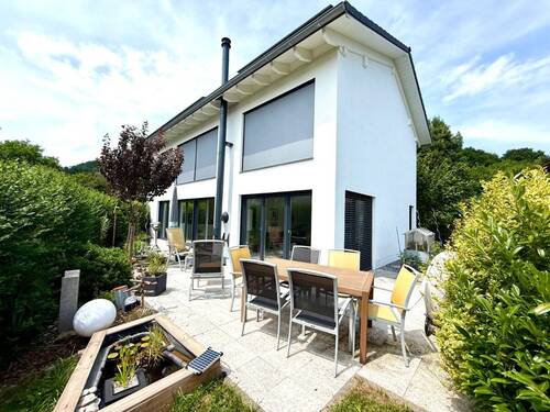 Ansicht Süden Terrasse - 4 Zimmer Einfamilienhaus in Feldkirchen-Westerham