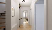 Heller und freundlicher Flur im Obergeschoss - 