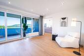 Wohnzimmer - Blick in die Küch - 