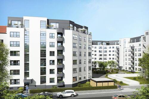 Außenansicht - Vermietete 3-Zimmerwohnung mit Loggia und Energieeffizienzklasse B