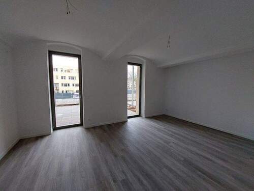 Wohnküche mit Ausgang zur Terrasse - 3 Zimmer Etagenwohnung in Chemnitz