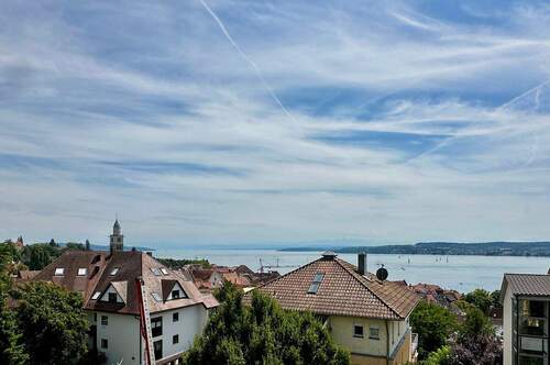Seesicht von der Empore - Über den Dächern von Überlingen - Wohngenuss mit Seesicht & Gartenglück