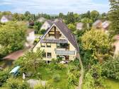 Drohnenansicht - KENSINGTON - Exklusiv - Erdgeschosswohnung mit ca.150 qm Gartenanteil - nur 800 m zur Havel