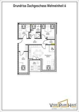 Wohnung im 2. OG rechts / Dachgeschoss / WE 6 - 