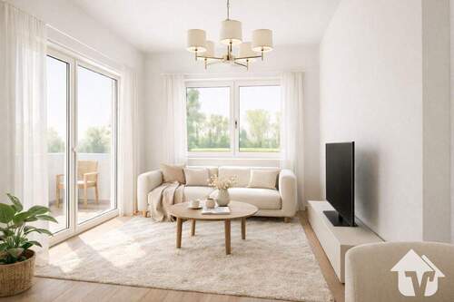 Wohnraum - 3 Zimmer Etagenwohnung zum Kaufen in Papenburg / Aschendorf (Ems)