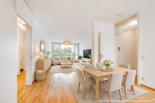 Wohnzimmer - AIGNER - Ideal geschnittene 3-Zimmer Wohnung mit Südbalkon in Ottobrunn