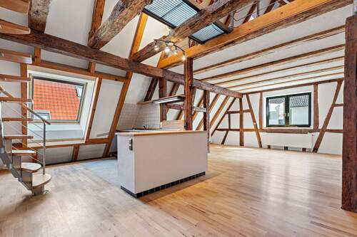 Mittlere Wohnung - Wohn- und Essbereich - 7 Zimmer Büro in Stutensee / Friedrichstal