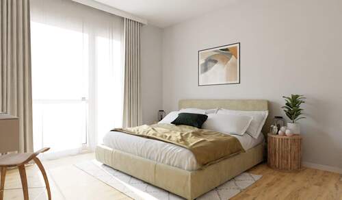 Helles und komfortables Schlafzimmer - 