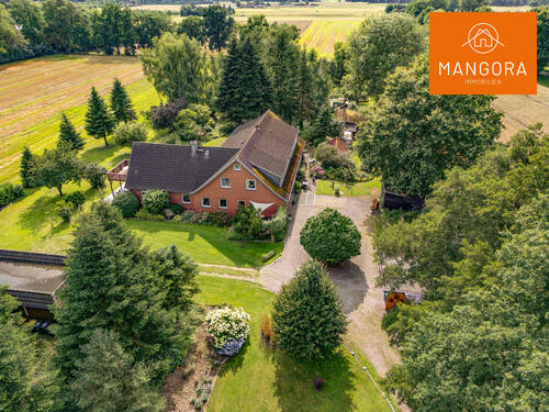 Luftaufnahme - Ein Resthof zum Verwirklichen - Ideal für Mehrgenerationen und Naturliebhaber