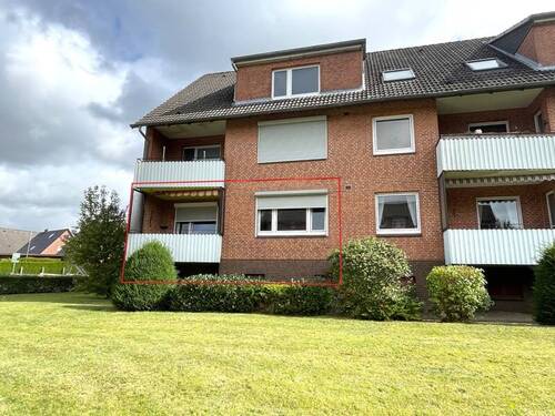 Rückansicht - Wacken: 3-Zimmer Wohnung im Hochparterre inkl. Garage