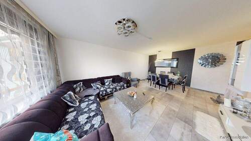 Wohnzimmer - 3 Zimmer Etagenwohnung zum Kaufen in Hannover / Linden-Mitte