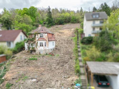Frontansicht - Grundstück in Höchberg