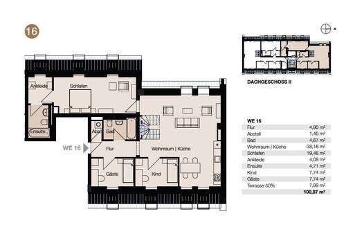Edlichstraße WE 16 - Etagenwohnung mit 101,80 m&sup2; in Leipzig zum Kaufen
