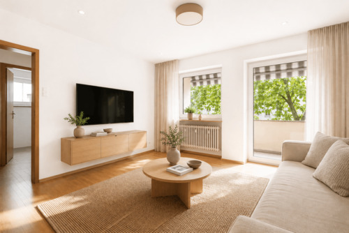 Wohnzimmer visualisiert - 