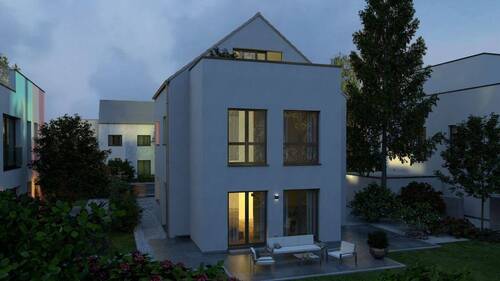 Ansicht Garten Abend - 