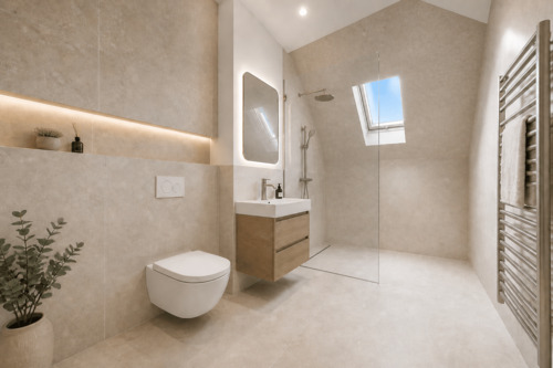 KI-Visualisierung Badezimmer - 