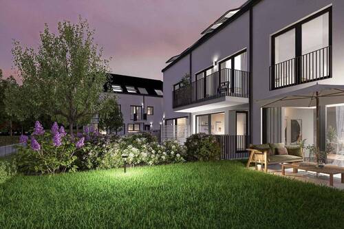 Garten_Abend - 6 Zimmer Reihenmittelhaus zum Kaufen in München