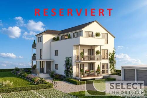 Ansicht Visualisierung - Neubau - Eigentumswohnung mit schöner Aussicht, in ruhiger Sackgasse in SB-Bellevue