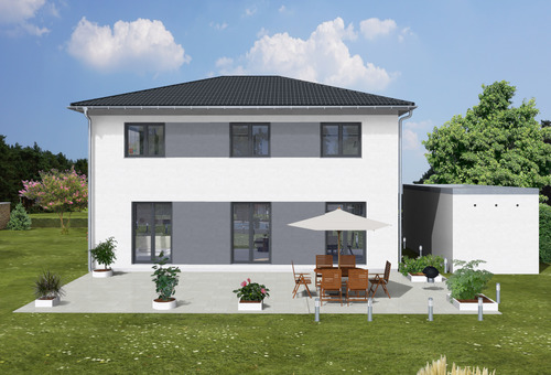 EFH Markus Frontansicht.png - 7 Zimmer Einfamilienhaus zum Kaufen in Neumarkt in der Oberpfalz