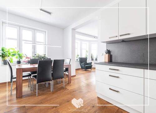 Küche-/Essbereich - EXKLUSIVE 2,5-ZKB-WOHNUNG MIT BALKON IN DER AUGSBURGER INNENSTADT