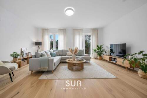 LICHTDURCHFLUTETES WOHNZIMMER (visualisiert) - 1 Zimmer Einfamilienhaus zum Kaufen in Friedberg (Hessen)