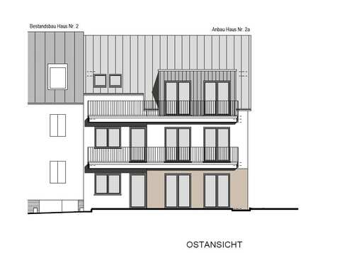 Rückansicht - 3 Zimmer Etagenwohnung in Wittlich