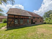 Blick vom Garten auf Vierständ - 8 Zimmer Bauernhaus, Landhaus in Trebel