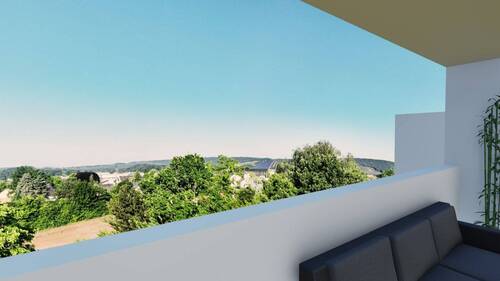 Ausblick - Balkon Wohnung Nr. 16 - 