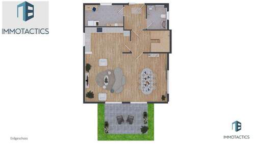 Visualisierung Erdgeschoss - 