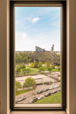 Living Room View - Etagenwohnung mit 69,30 m&sup2; in Frankfurt am Main zur Miete