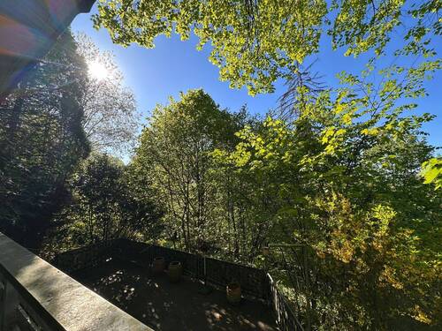 Ausblick vom Balkon - Grundstück in Coburg