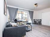 Wohnzimmer.jpg - Vollständig saniertes und möbliertes 1-Zimmer City Apartment mit Balkon und Stellplatz in Winterhude