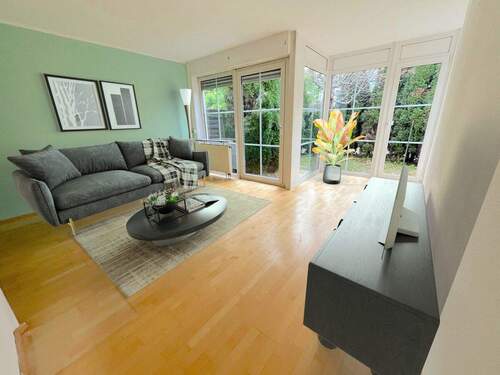 Einrichtungsvorschlag Wohnzimmer - 3 Zimmer Doppelhaushälfte zum Kaufen in München