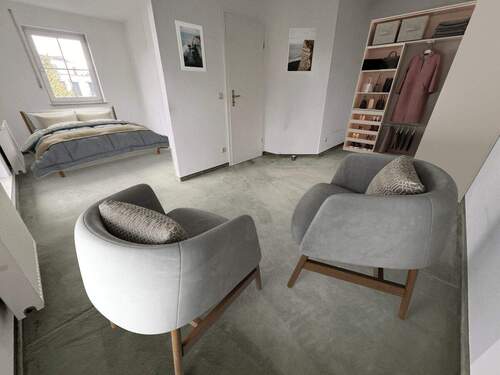 Einrichtungsvorschlag Schlafzimmer 1. OG - Doppelhaushälfte mit 83,00 m² in München zum Kaufen