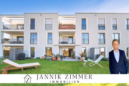JANNIK ZIMMER Immobilien - Neuwertige und ebenerdige 3-Zimmer Wohnung mit großem Garten - Ihr neues Zuhause in Vaterstetten