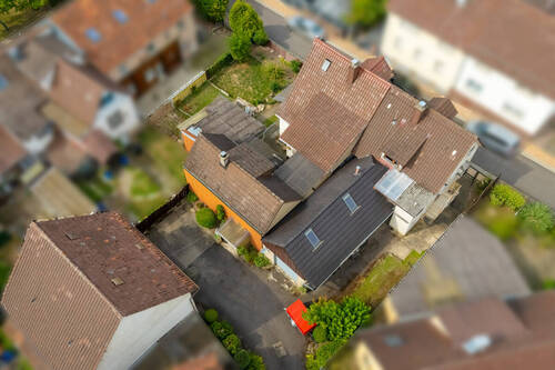 Luftansicht - 4 Zimmer Doppelhaushälfte in Niefern-Öschelbronn