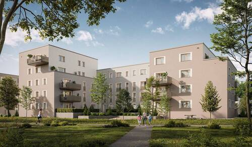 Neue barrierefreie, kompakt geschnittene Eigentums - Neue Wohnung mit Loggia - 409.900,00 EUR Kaufpreis, ca.  69,60 m² Wohnfläche