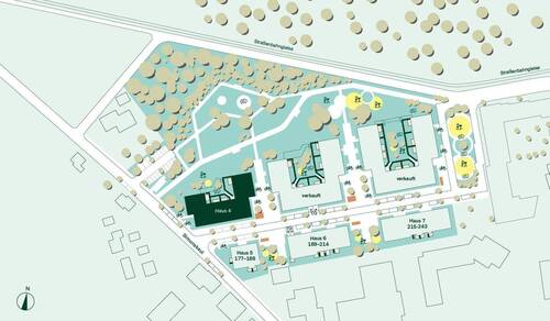 Lage der Eigentumswohnungen im Quartier - 