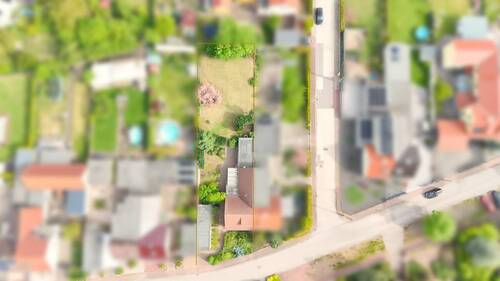Drohnenaufnahme - 4 Zimmer Doppelhaushälfte in Bitterfeld-Wolfen