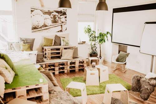 WildeWiese Gemeinschaftsfläche - Shared Office & Coworking Space mit Blick über Bielefeld - All-in-Miete